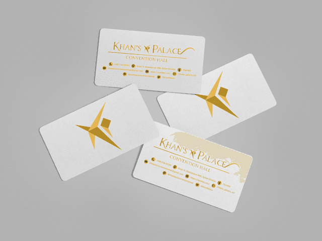 Khan's Palace logo mockup 1