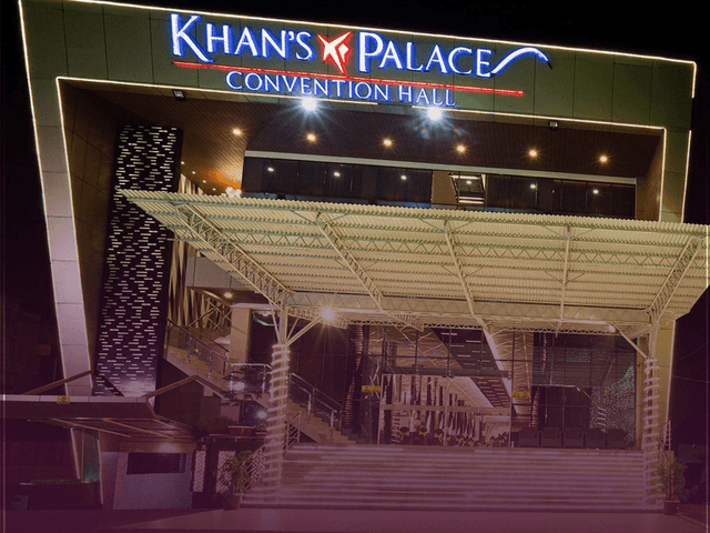 Khan's Palace logo mockup 2