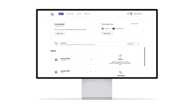 Dashboard screen
