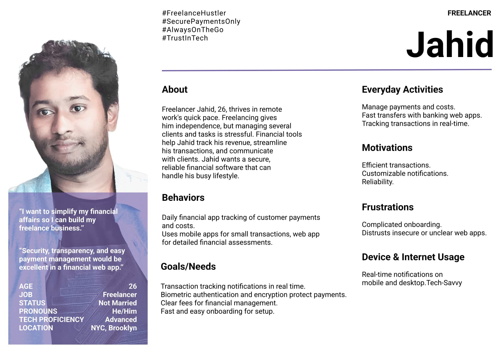 Jahid persona sheet