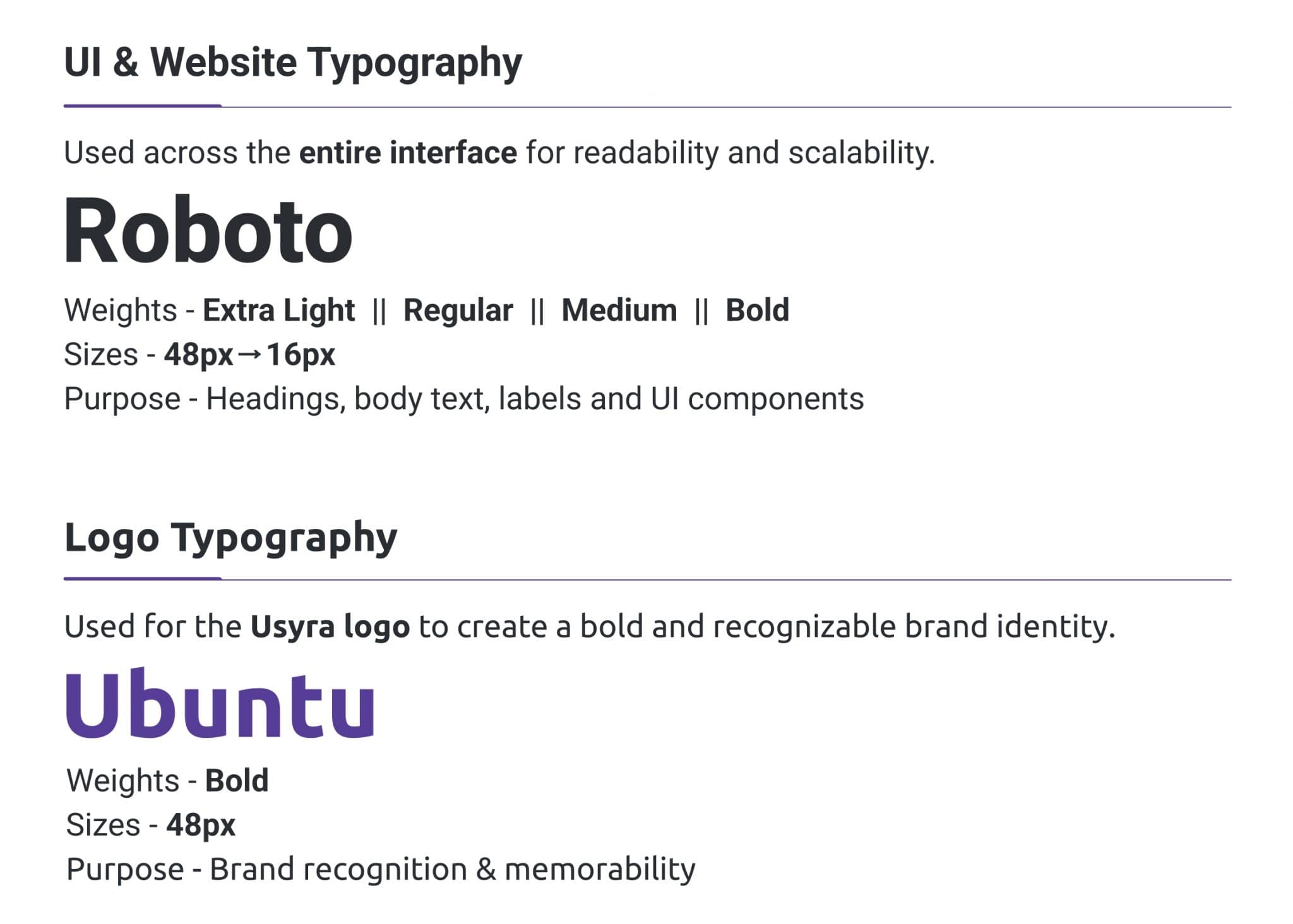 Typography and readability